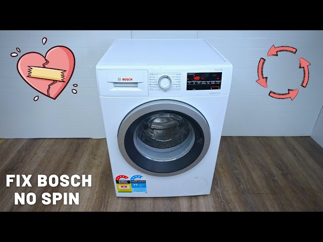 Bosch Washing Machine Not Spinning Fixed