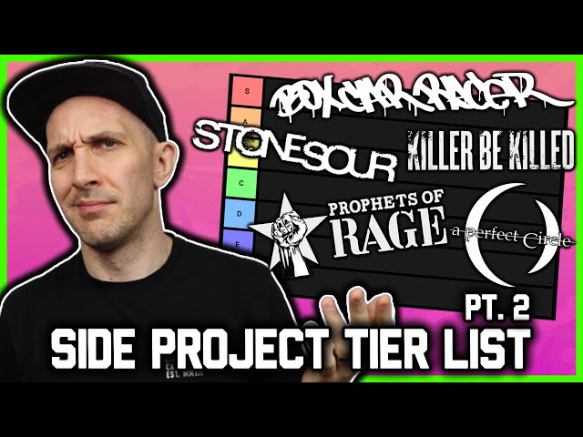 Rock & metal SIDE PROJECT tier list vol 2 (some of these are BAD...)