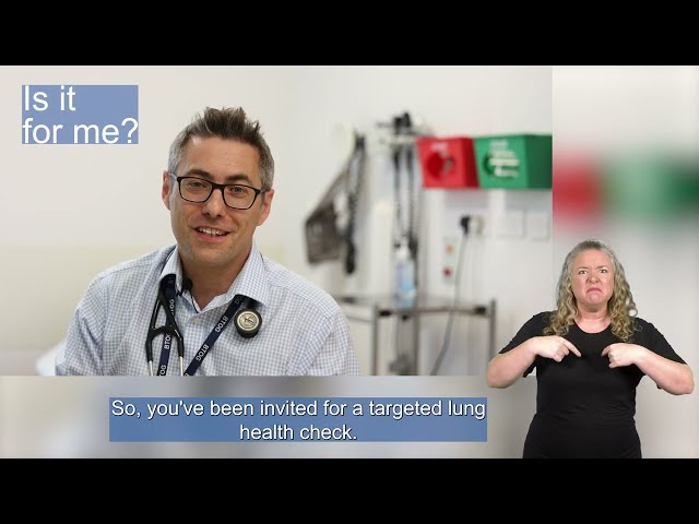 Introducing Targeted Lung Health Checks in the East of England - with BSL signing