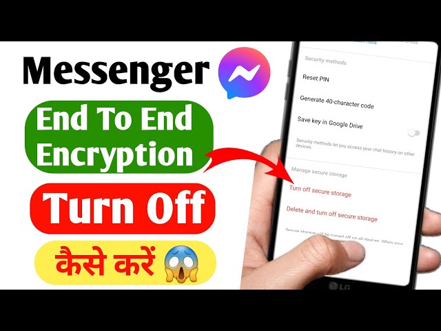 How To Turn Off End To End Encryption In Messenger | Messenger End To End Encryption Turn Off (2024)