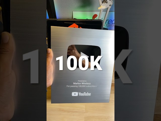 I went Viral fixing phones and now I get a 100k YouTube Plaque 😱 #iphone #tech #subscribers