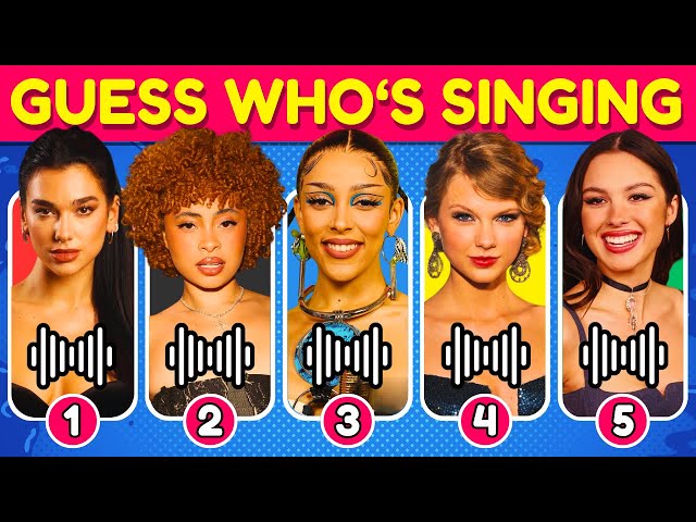 Guess Who's Singing ✅🎤 TikTok's Most Viral Songs Edition 📀🎵 Ice Spice, Taylor Swift, Doja Cat