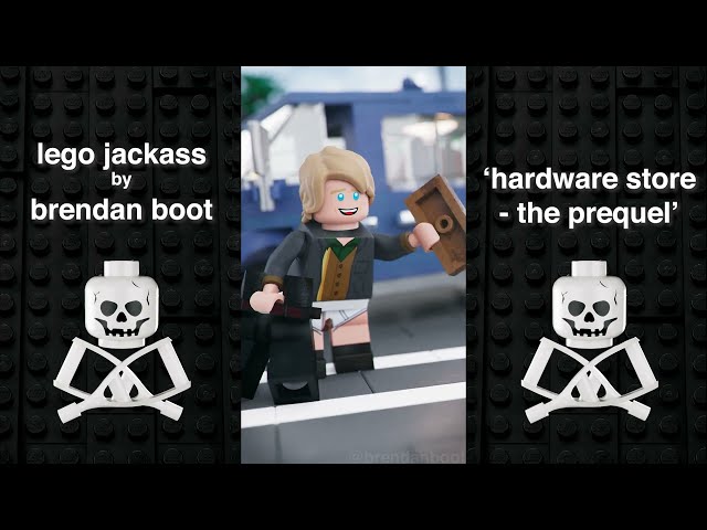 LEGO: Jackass - COMPILATION: Shopping Carts, Golf Course Airhorn, Tee Ball and more!