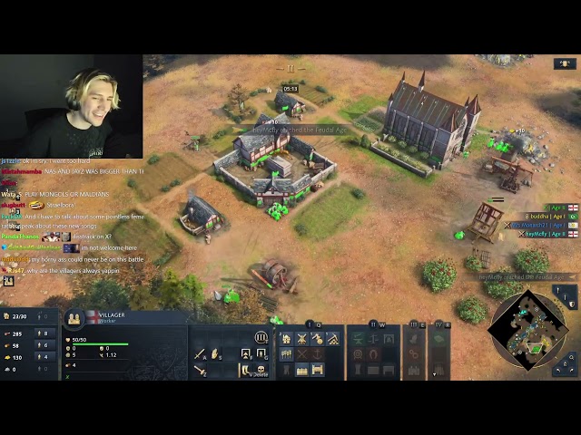 xQc Improves at AGE OF EMPIRES IV (Ep 8)