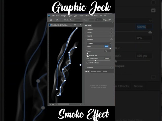 Smoke Effect in photoshop | Photoshop tutorial | Graphic Jock #shorts