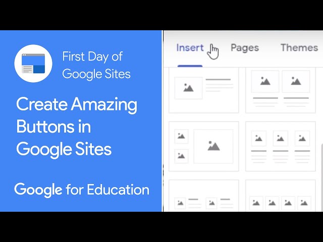Create amazing buttons in Google Sites