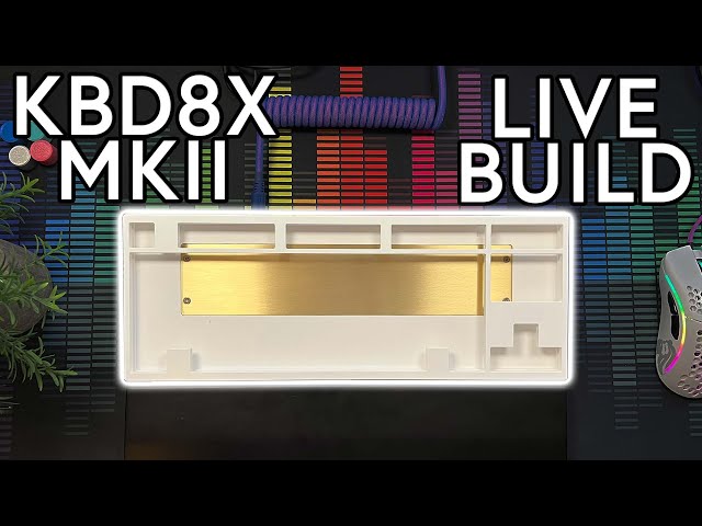Custom Keyboard Live Build! KBD8X MKII, Durock Lavender, GMK Bushido