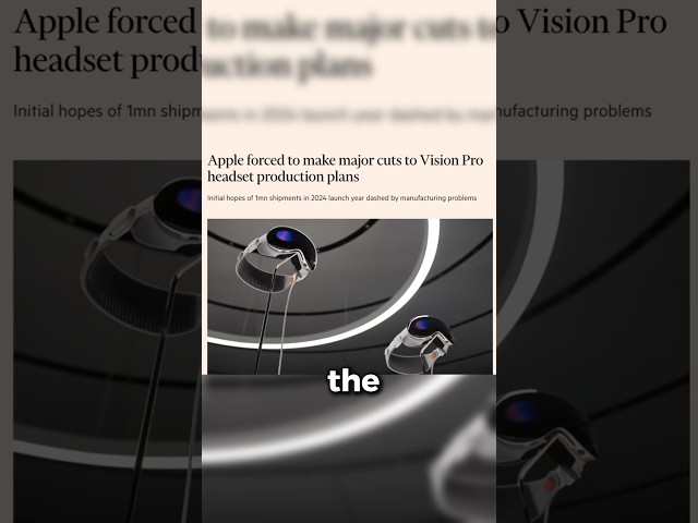 Why the vision pro died so quickly #tech #technology #apple #quest3 #visionpro #vr