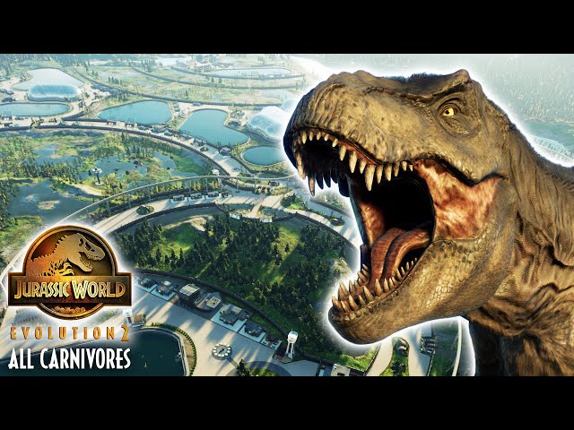 ALL CARNIVORES IN 1 BIOSYN PARK & Tragedy Struck | Jurassic World Evolution 2 Park Tour