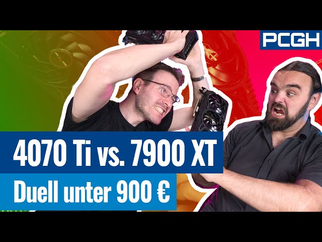 4070 Ti vs. 7900 XT: Duell unter 900 € | Performance, Preis/Leistung, Effizienz und Tuning Optionen