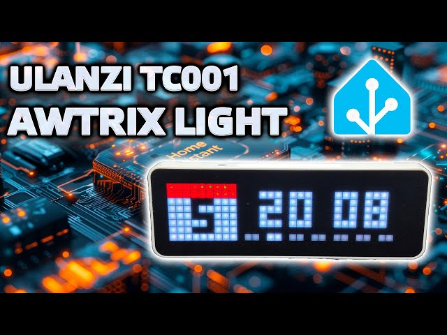 Ulanzi TC001, installation of Awtrix Light, integration into Home Assistant, notification display