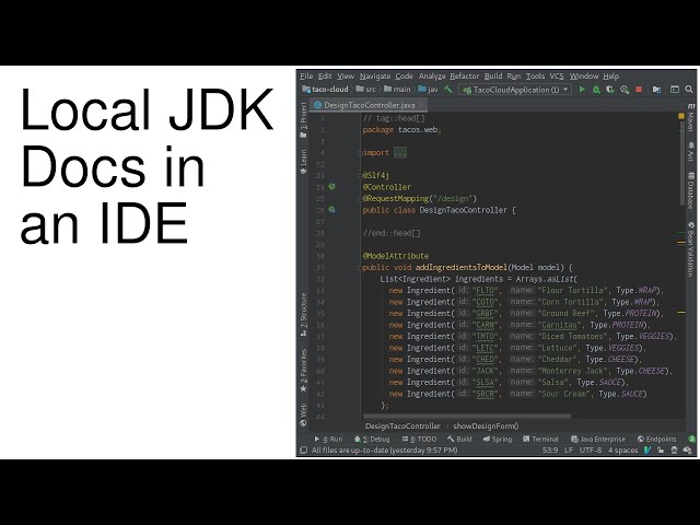 Local JDK Docs in an IDE (Intellij)