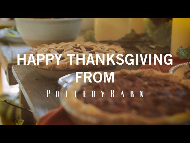 Happy Thanksgiving from Pottery Barn