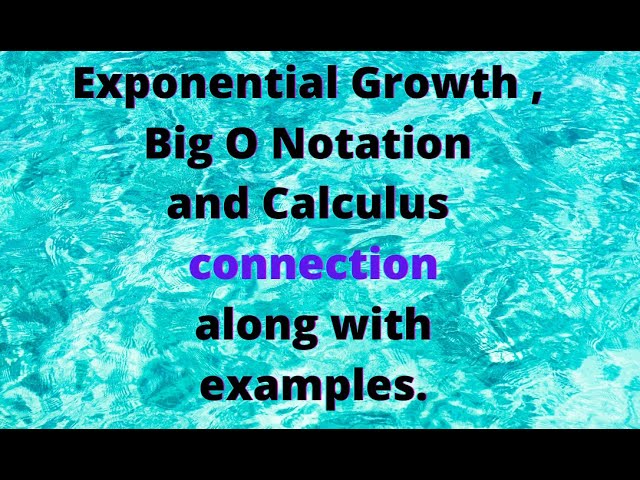 Session 4: Concept and examples on functions of exponential growth / order. (See pinned comment)