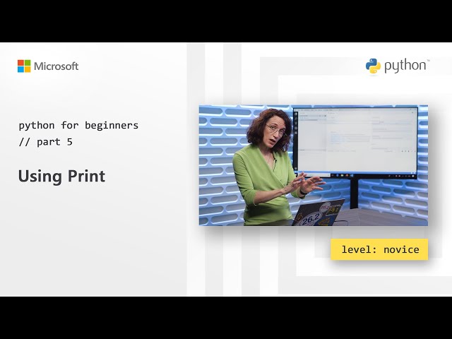 Using Print | Python for Beginners [5 of 44]