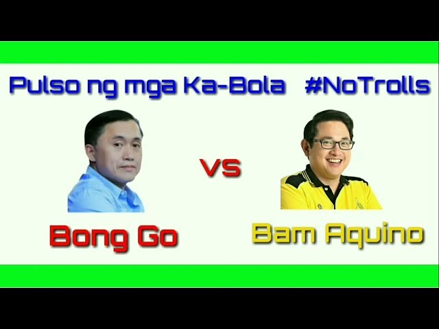 BONG GO vs BAM AQUINO Survey (2019) Senatoriables Poll - No Trolls - Pulso ng mga Ka-bola
