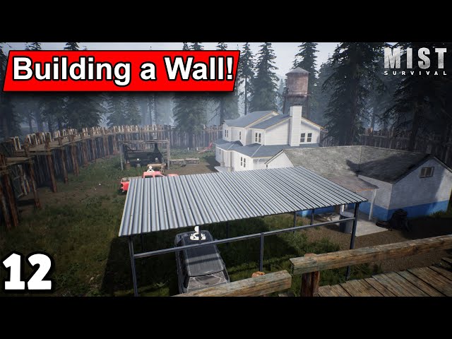 Mist Survival - Building a Wall around my Base!
