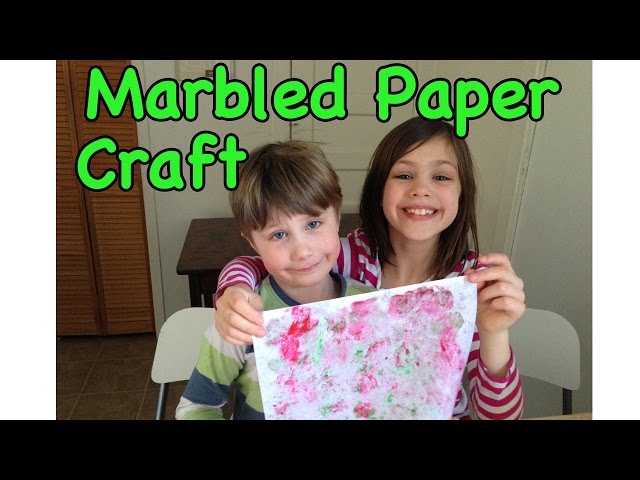 Make Your Own Marbled Paper - Paper Craft for Kids