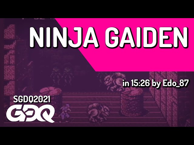 Ninja Gaiden by Edo_87 in 15:26 - Summer Games Done Quick 2021 Online