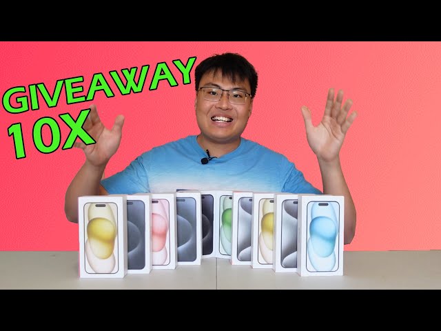 10X iPhone 15, 15 Pro GIVEAWAY! | Watch The Whole Video! [OPEN] [WORLDWIDE]