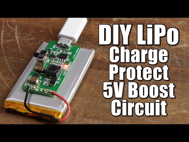 DIY LiPo Charge/Protect/5V Boost Circuit