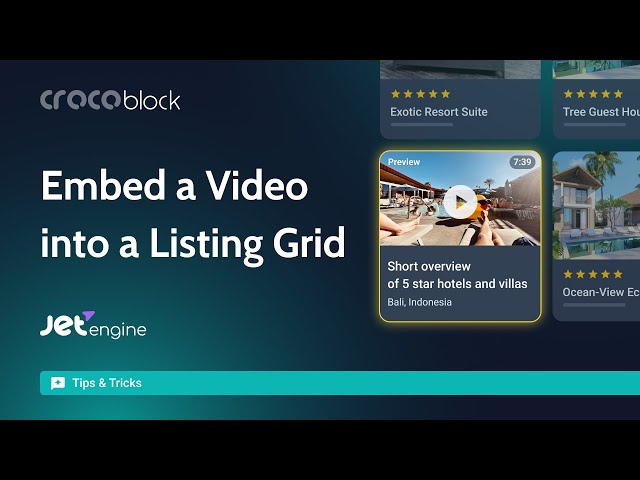 Embed a Video into a Listing Grid Using the iFrame Code | JetEngine