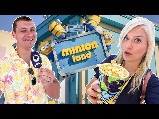 SO Surprised By The NEW Minion Land: Universal Studios | Villain-Con Minion Blast, Snacks + HHN Look