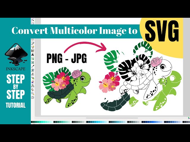 How to Convert Color Images to SVG in Inkscape | Covert JPG & PNG to SVG