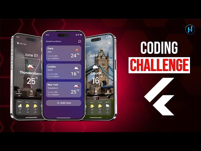 Flutter Coding Challenge | Weather App UI (Livestream)