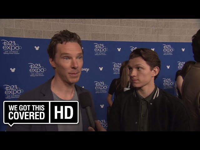 INTERVIEW: Benedict Cumberbatch and Tom Holland Talk AVENGERS: INFINITY WAR At D23 [HD]