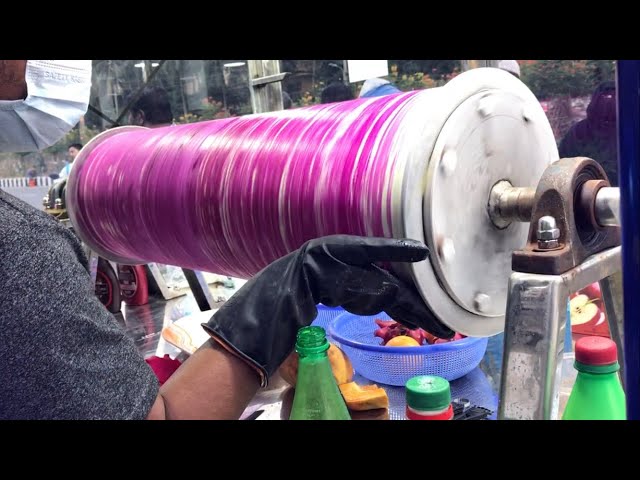 Master Of Roller Coaster Ice Cream Maker in Bangladesh | Roller Ice Cream Bangladeshi Street Food