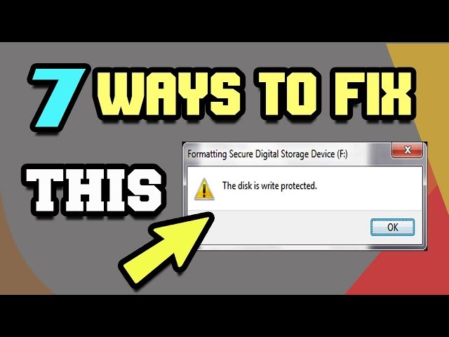 7 Ways to Remove Write Protection from Pen Drive or SD Card | Tech Zaada