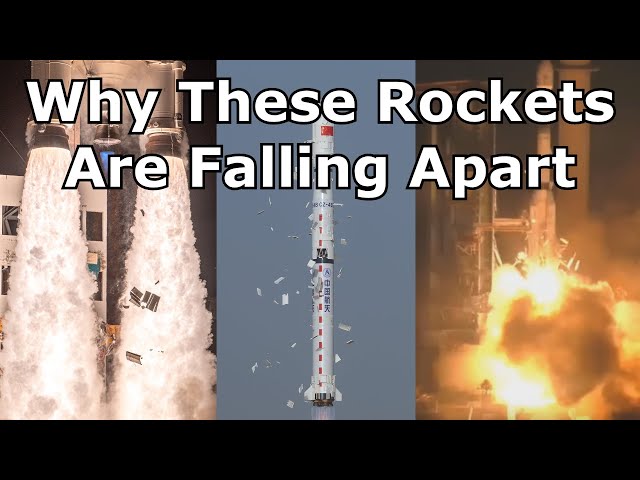 What Is This Debris Falling Off The Sides Of Rockets?