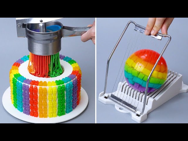 Delicious Rainbow Jelly Cake Tutorial You Should Try | So Yummy Cake Decorating Tutorial