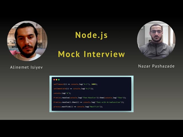 Node.js Mock Interview 🏆