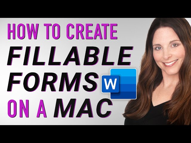 How to Create a Fillable Form in Word for Mac