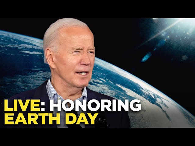 Watch live: Biden highlights Earth Day