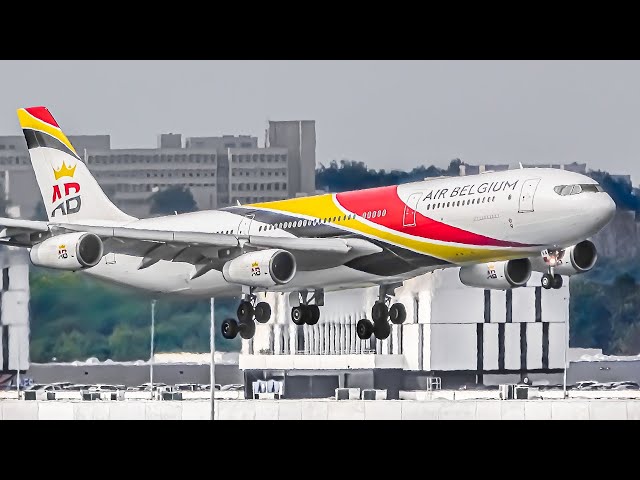 30 SMOOTH LANDINGS from UP CLOSE | Brussels Airport Plane Spotting [BRU/EBBR]