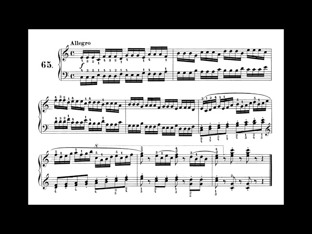 Czerny Op.261 No.65 Piano Etude Exercise