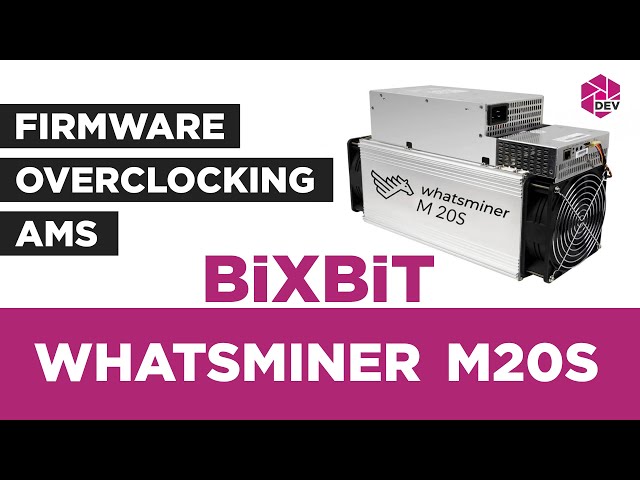 Whatsminer M20S. Firmware, Overclocking, Remote monitoring and control!
