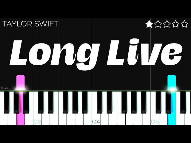 Taylor Swift - Long Live | EASY Piano Tutorial