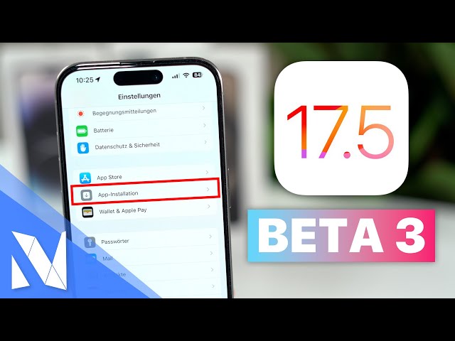 iOS 17.5 Beta 3 - Was ist neu? (eSIM, Sideloading & Fehlerbehebungen) | Nils-Hendrik Welk