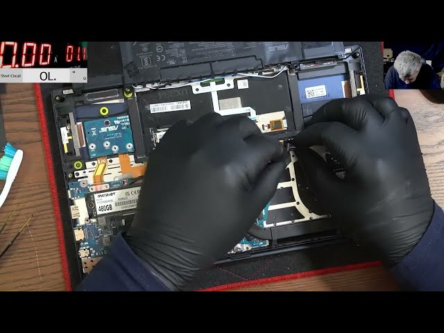 Asus UX334 laptop - Not charging, motherboard repair, a strange repair