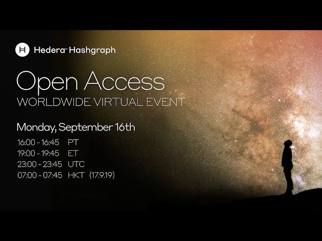 Hedera Open Access Virtual Event