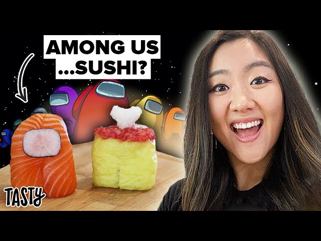 I Tried To Make The Viral Among Us Sushi Characters from TikTok • Tasty