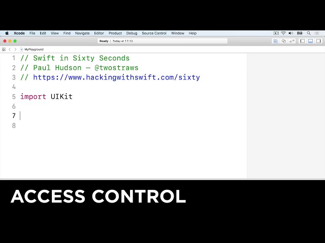 Access control – Swift in Sixty Seconds