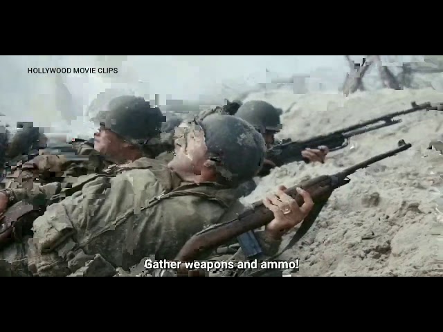 Saving Private Ryan 1998 | Starting war scene on Omaha Beach, France Part 2