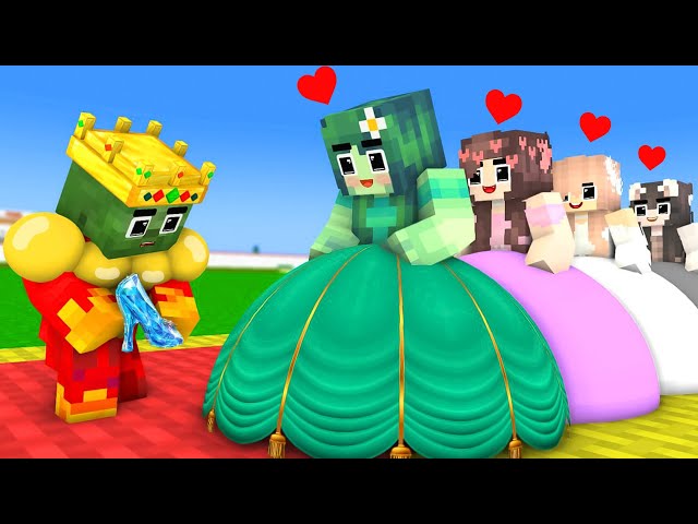 Monster School : Baby Zombie Vs Squid Game Doll Chose Next Princess - Minecraft Animation