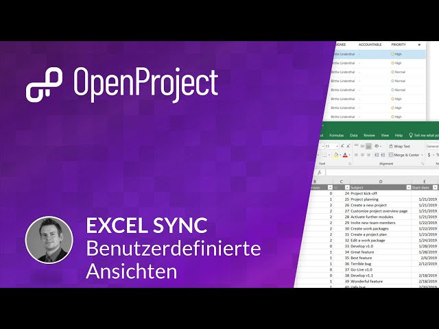 OpenProject Excel Synchronisation - 2. Benutzerdefinierte Ansichten