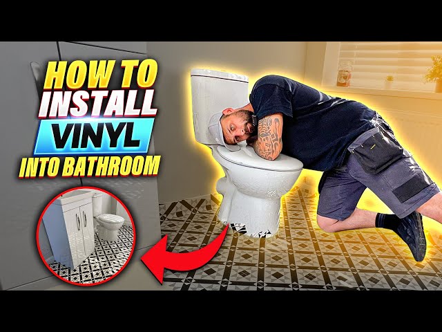 How To Install Sheet Vinyl (Lino) Flooring In A Bathroom | Easy Step By Step DIY Guide